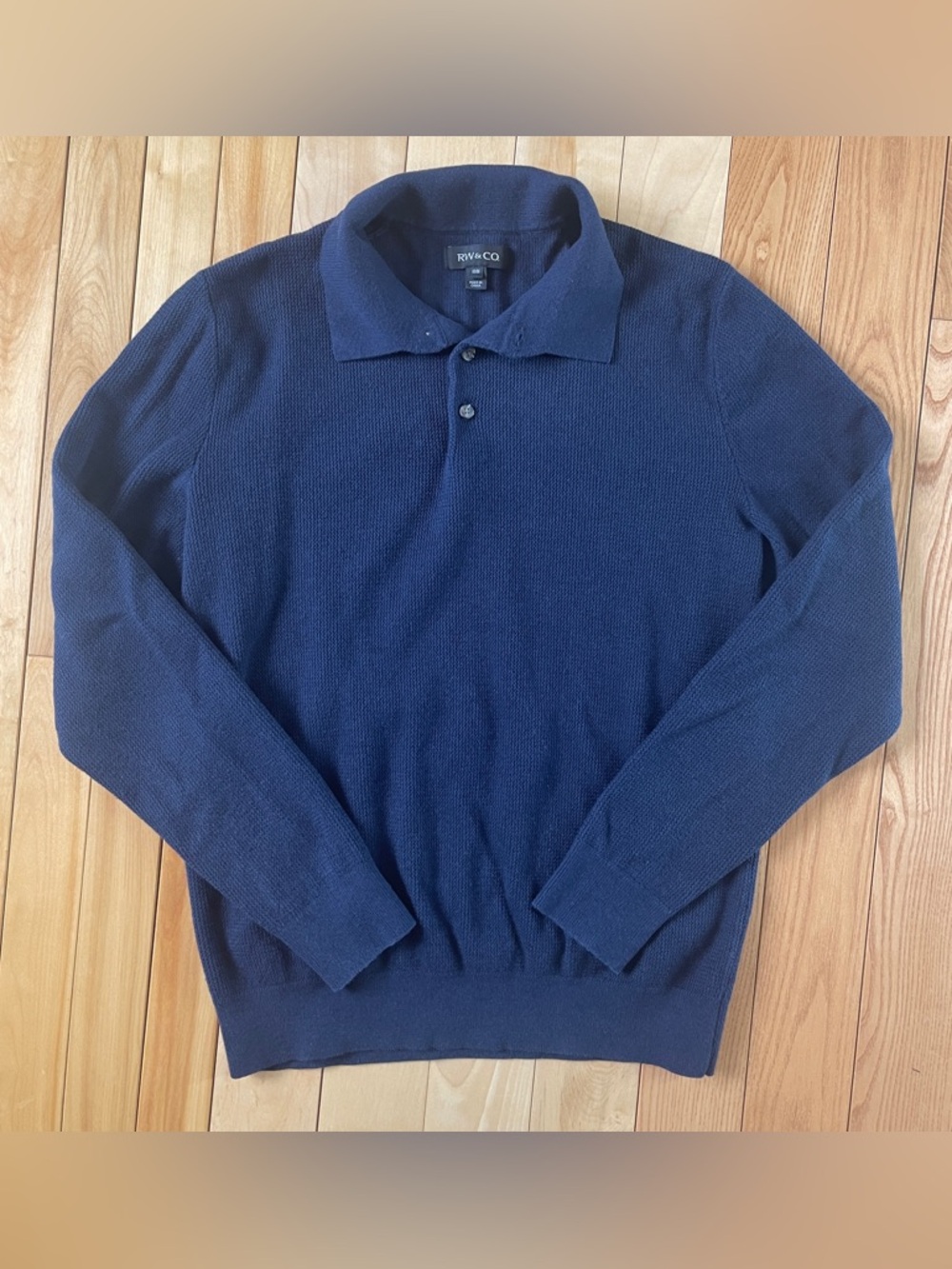 RW&CO Knit Polo Sweater – Men’s Medium